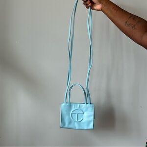 Pool Blue | Small Telfar Shopping Bag